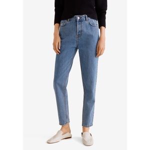 Mango Relaxed Mom Blue jeans high waist